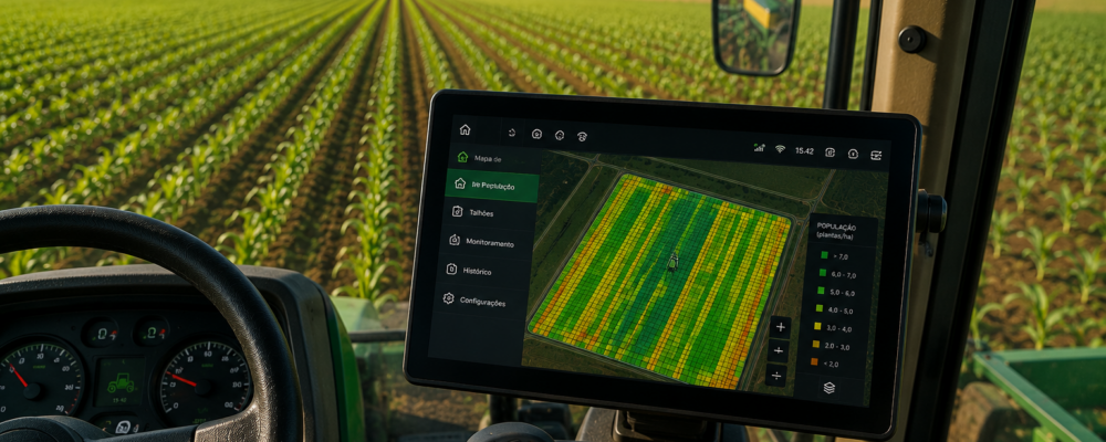Monitor de Plantio com GPS e Mapa de População: Como Usar os Dados Para Melhorar a Próxima Safra